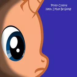 Size: 1400x1400 | Tagged: safe, artist:grapefruitface1, derpibooru import, oc, oc:philly collins, ponified, pony, pony creator, 80s, album cover, hello i must be going!, lighting, phil collins, ponified album cover, shadowing