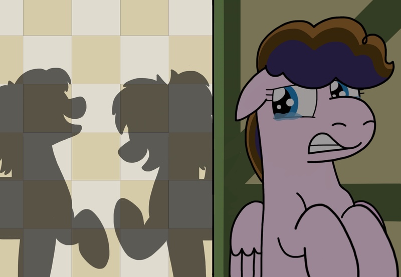 Size: 2048x1416 | Tagged: safe, artist:kindheart525, banned from derpibooru, deleted from derpibooru, derpibooru import, oc, oc:cotton tuft, unofficial characters only, pegasus, pony, kindverse, crying, image, jpeg, offspring, offspring's offspring, parent:oc:confetti surprise, parent:oc:lightning bolt, parents:oc x oc