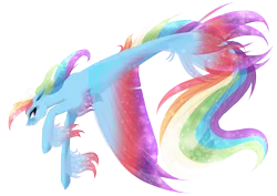 Size: 3508x2480 | Tagged: safe, artist:oneiria-fylakas, derpibooru import, rainbow dash, pony, seapony (g4), female, high res, mare, seaponified, seapony rainbow dash, simple background, solo, species swap, transparent background