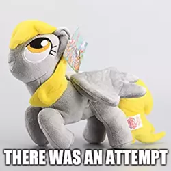 Size: 1017x1017 | Tagged: safe, artist:onlyfactory, derpibooru import, editor:apex soundwave, derpy hooves, pegasus, pony, derpibooru, bootleg, caption, deformed, fail, female, i just don't know what went wrong, image macro, irl, mare, meta, photo, plushie, tags, text, there was an attempt, toy