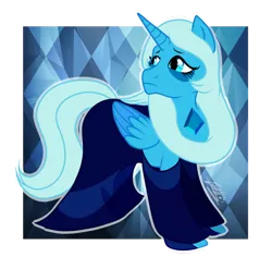 Size: 920x869 | Tagged: safe, artist:sirgalahadbw, derpibooru import, ponified, alicorn, pony, blue diamond (steven universe), crossover, female, mare, solo, steven universe