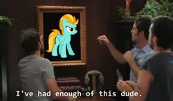 Size: 684x400 | Tagged: abuse, background pony strikes again, derpibooru import, downvote bait, drama, dustabuse, i've had enough of this dude, lightning dust, lightning dust drama, meme, op isn't even trying anymore, safe