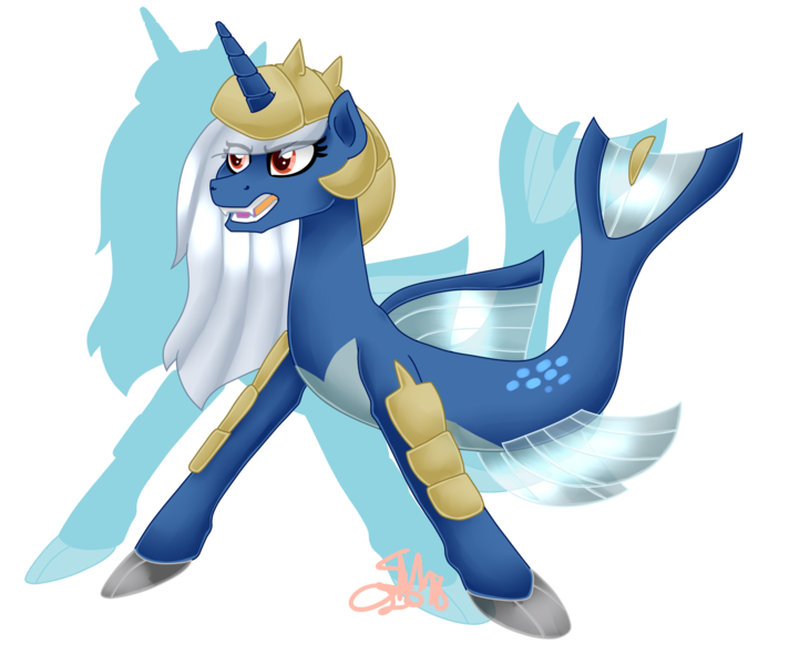 Size: 2191x1846 | Tagged: armor, artist:spokenmind93, derpibooru import, oc, pokémon, pokémon black and white, ponymon, safe, samurott, seapony (g4), signature, simple background, solo, transparent background