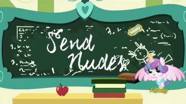 Size: 640x358 | Tagged: a flurry of emotions, chalkboard, classroom, derpibooru import, edit, edited screencap, exploitable meme, flurry heart's chalkboard, implied nudity, meme, princess flurry heart, ruler, safe, screencap, send nudes, they grow up so fast, we don't normally wear clothes