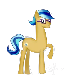 Size: 1194x1298 | Tagged: safe, artist:wonderschwifty, derpibooru import, quantum leap (character), pony, background pony, male, one hoof raised, simple background, solo, transparent background