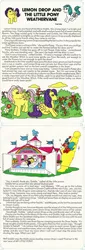 Size: 674x1988 | Tagged: brandy, comic:my little pony (g1), derpibooru import, g1, goldie the weathervane, gymkhana, lemon drop, lemon drop and the little pony weathervane, lemon drop and the weathervane pony, majesty, naïve, official, official comic, peachy, posey, safe, sandman, show stable, story, thistle pixies, trophy, weather control, weathervane, weather witch