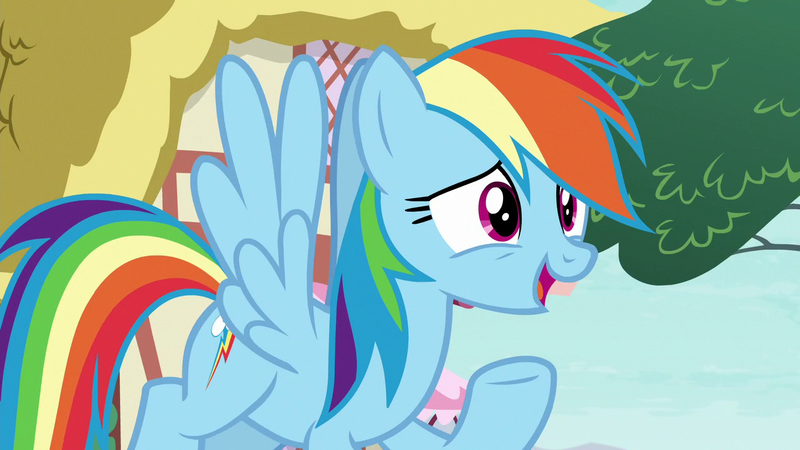 Size: 1280x720 | Tagged: safe, derpibooru import, screencap, rainbow dash, pegasus, pony, the washouts (episode), female, flying, mare, open mouth, solo