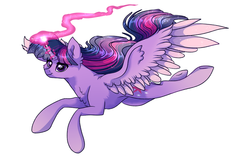 Size: 3000x2000 | Tagged: safe, artist:marbola, derpibooru import, twilight sparkle, twilight sparkle (alicorn), alicorn, pony, female, mare, simple background, small head, smiling, solo, thick neck