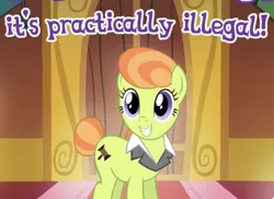 Size: 483x352 | Tagged: safe, derpibooru import, lady justice, swift justice, earth pony, pony, cutie mark, female, gameloft, gavel, mare, meme, solo, town hall, wow! glimmer