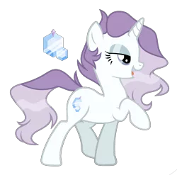 Size: 1581x1561 | Tagged: safe, artist:nightmarye, artist:sweet-psycho-uwu, banned from derpibooru, deleted from derpibooru, derpibooru import, oc, oc:opal spectrum, pony, unicorn, female, image, mare, offspring, parent:rarity, parent:soarin', parents:soarity, png, raised hoof, simple background, solo, transparent background