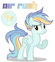 Size: 1685x1899 | Tagged: safe, artist:kumamoni, derpibooru import, oc, oc:air rush, pegasus, pony, base used, female, mare, offspring, parent:rainbow dash, parent:soarin', parents:soarindash, simple background, solo, transparent background