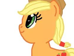 Size: 800x600 | Tagged: applejack, applejack's hat, artist:nightshadowmlp, cowboy hat, derpibooru import, hat, paint.net, safe, simple background, smiling, solo, stetson, white background