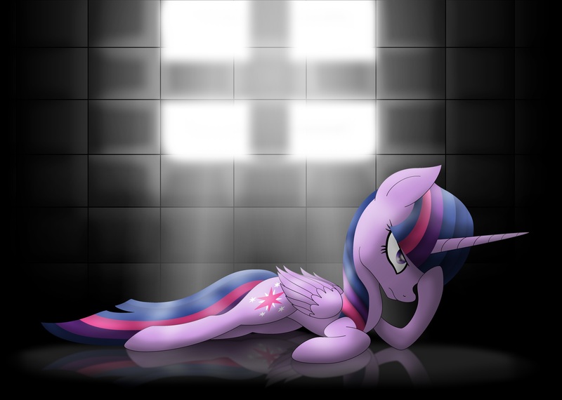 Size: 4904x3496 | Tagged: safe, artist:omnisimon11, derpibooru import, twilight sparkle, twilight sparkle (alicorn), alicorn, pony, female, light, solo