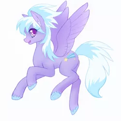 Size: 1199x1200 | Tagged: safe, anonymous artist, derpibooru import, cloudchaser, pegasus, pony, /mlp/, beautiful, colored hooves, colored pupils, drawthread, ear fluff, female, flying, frog (hoof), looking at you, mare, open mouth, profile, simple background, smiling, solo, spread wings, underhoof, unshorn fetlocks, white background, wings