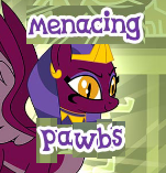 Size: 151x157 | Tagged: caption, derpibooru import, expand dong, exploitable meme, gameloft, image macro, meme, menacing, paws, safe, sphinx, sphinx (character), text, wow! glimmer