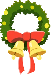 Size: 5630x8192 | Tagged: absurd resolution, .ai available, artist:mewtwo-ex, bell, bow, christmas wreath, derpibooru import, hearth's warming eve, hearth's warming eve (episode), no pony, object, resource, safe, simple background, transparent background, vector, wreath