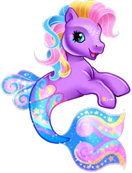 Size: 678x891 | Tagged: safe, artist:conphettey, derpibooru import, oc, unnamed oc, unofficial characters only, merpony, pony, sea pony, g3, i can't believe it's not hasbro studios, kidcore, simple background, solo, transparent background