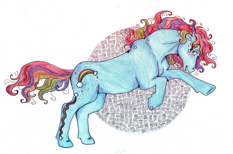 Size: 1280x844 | Tagged: artist:animagicworld, derpibooru import, g3, rainbow dash (g3), safe, solo