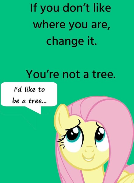 Size: 1303x1780 | Tagged: derpibooru import, dialogue, edit, editor:leonidus, fluttershy, i'd like to be a tree, looking up, meme, reaction image, safe, text