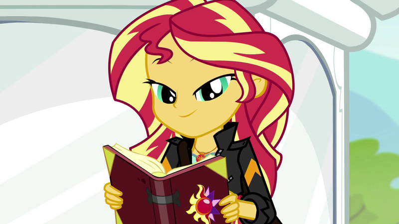 Size: 1920x1080 | Tagged: safe, derpibooru import, screencap, sunset shimmer, equestria girls, mirror magic, spoiler:eqg specials, looking at you, she knows, solo, sunset's journal