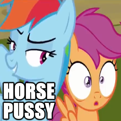 Size: 400x400 | Tagged: suggestive, derpibooru import, edit, edited screencap, screencap, rainbow dash, scootaloo, the washouts (episode), cropped, female, horse pussy, lesbian, meme, scootadash, shipping, subtle as a train wreck