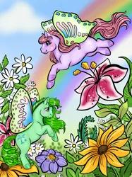 Size: 2048x2732 | Tagged: artist:whippetluvpony, butterfly, butterfly pony, butterfly wings, cool breeze, derpibooru import, flurry (g1), g1, hybrid, safe, windy wing ponies, wings