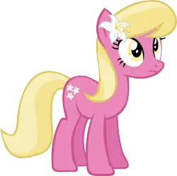 Size: 5938x5920 | Tagged: safe, artist:thebosscamacho, derpibooru import, lily, lily valley, earth pony, pony, a friend in deed, absurd resolution, background pony, female, flower, flower in hair, lily (flower), mare, simple background, solo, transparent background, vector