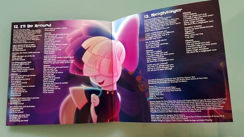 Size: 960x540 | Tagged: derpibooru import, i'll be around, lyrics, my little pony: the movie, neighsayer (song), photographer:thedriveintheatre, safe, songbird serenade, soundtrack, text