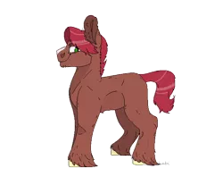 Size: 644x510 | Tagged: safe, artist:echabi, derpibooru import, oc, oc:big buck, earth pony, pony, blaze (coat marking), magical gay spawn, male, offspring, parent:big macintosh, parent:caramel, parents:caramac, simple background, solo, stallion, transparent background, unshorn fetlocks