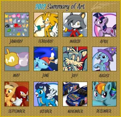 Size: 900x872 | Tagged: 3d, applejack, artist:fuzon-s, crossover, derpibooru import, furry, furry oc, hope poster, knuckles the echidna, miles "tails" prower, oc, rainbow dash, safe, soarin', sonic channel, sonic the hedgehog, sonic the hedgehog (series), trixie, twilight sparkle