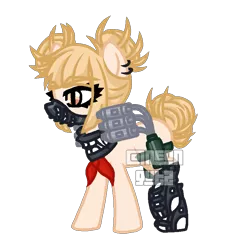 Size: 821x821 | Tagged: safe, artist:neongutz, derpibooru import, ponified, pony, himiko toga, himiko toga's outfit, my hero academia, quirked pony, simple background, solo, transparent background