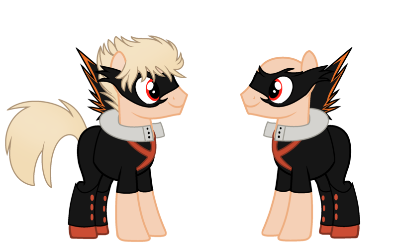 Size: 2720x1680 | Tagged: safe, artist:bloodlover2222, derpibooru import, ponified, pony, ground zero's hero costume, katsuki bakugou, my hero academia, quirked pony, simple background, solo, transparent background