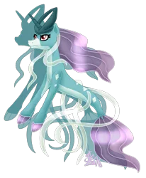 Size: 1645x2000 | Tagged: safe, artist:spokenmind93, derpibooru import, oc, ponified, unofficial characters only, pony, seapony (g4), suicune, unicorn, crest, pokémon, ponymon, shadow, signature, simple background, solo, transparent background