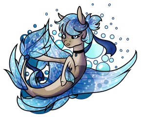 Size: 2697x2240 | Tagged: safe, artist:oneiria-fylakas, derpibooru import, oc, oc:emily, unofficial characters only, pony, seapony (g4), female, simple background, solo, transparent background