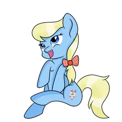 Size: 3000x3000 | Tagged: safe, artist:rainbowtashie, derpibooru import, apple cider (character), earth pony, pony, apple family member, background pony, bow, female, hair bow, mare, simple background, solo, transparent background