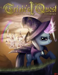 Size: 1000x1280 | Tagged: artist:dcencia, canterlot, derpibooru import, king's quest, rainbow, safe, trixie, trixie's quest