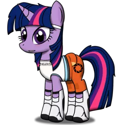 Size: 1024x1024 | Tagged: artist:christiancerda, chell, clothes, cosplay, costume, crossover, dead source, derpibooru import, portal 2, portal (valve), safe, twilight sparkle