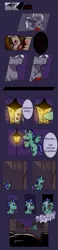 Size: 600x2600 | Tagged: artist:yokokinawa, blood, comic, derpibooru import, firefly (insect), firefly lamp, grimdark, insect, lamp, night, oc, oc:cupcake slash, oc:dracula, spanish, unofficial characters only, violence