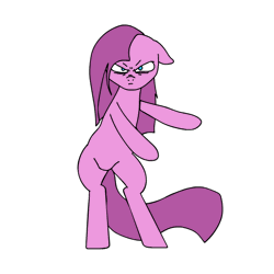 Size: 600x600 | Tagged: safe, anonymous artist, derpibooru import, pinkie pie, pony, /mlp/, 4chan, angry, animated, bipedal, colored, cute, dancing, drawthread, flossing (dance), fortnite dance, i can't believe it's not slamjam, madorable, pinkamena diane pie, simple background, solo