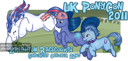 Size: 420x200 | Tagged: safe, derpibooru import, oc, oc:britannia (uk ponycon), earth pony, pony, 2011, brighton, convention, female, g1, galloping, male, mare, mascot, obtrusive watermark, stallion, uk ponycon, unshorn fetlocks, watermark