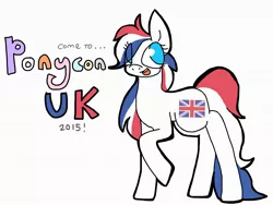 Size: 2048x1536 | Tagged: safe, artist:cordeliale, derpibooru import, oc, oc:britannia (uk ponycon), unofficial characters only, earth pony, pony, female, mare, mascot, simple background, solo, uk ponycon, united kingdom, white background