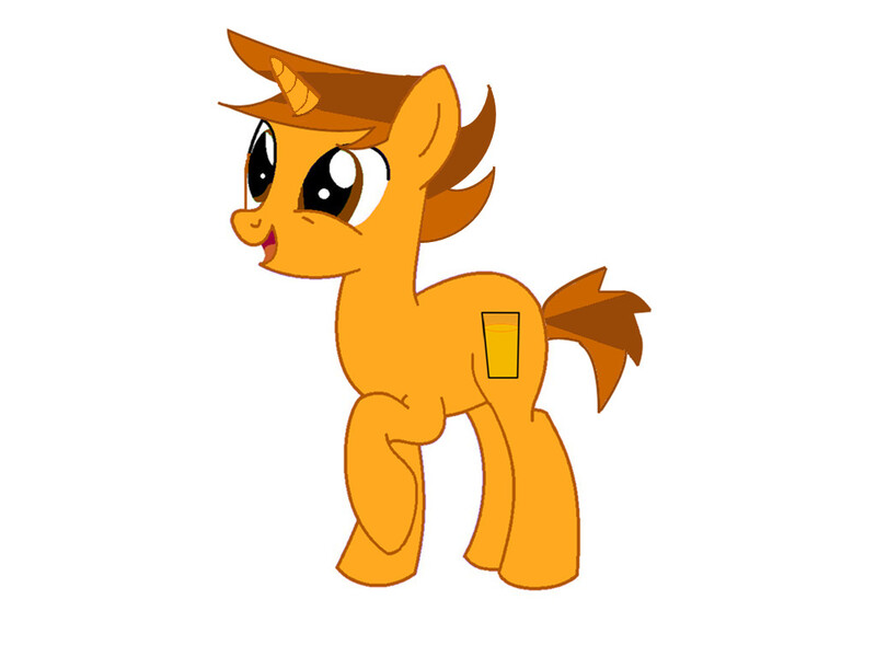 Size: 1024x768 | Tagged: safe, artist:dawnobjectfan, derpibooru import, ponified, pony, unicorn, inanimate insanity, male, oj (inanimate insanity), solo, stallion