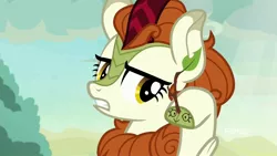 Size: 1920x1080 | Tagged: autumn blaze, autumn blaze's puppet, cloven hooves, derpibooru import, drawing, kirin, safe, screencap, sounds of silence, stick