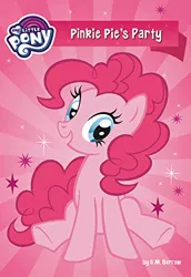 Size: 344x500 | Tagged: book, derpibooru import, g.m. berrow, merchandise, my little pony chapter books, my little pony: pinkie pie's party, official, official art, pink, pinkie pie, pinkie pie and the rockin' ponypalooza party!, safe, solo, stock vector
