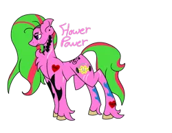 Size: 900x700 | Tagged: safe, artist:foxytthepiratefoxgir, derpibooru import, oc, oc:flower power (ice1517), unofficial characters only, earth pony, pony, chest fluff, ear piercing, earring, eye scar, eyebrow piercing, female, jewelry, mare, piercing, redesign, scar, simple background, solo, tattoo, transparent background, unshorn fetlocks