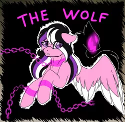 Size: 1905x1870 | Tagged: safe, artist:artsingermlp, derpibooru import, oc, pony, album cover, music video reference, siamés, solo, song reference, the wolf