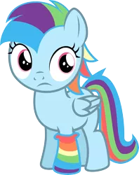 Size: 3000x3781 | Tagged: artist:blueblitzie, derpibooru import, female, filly, oc, oc:prism dart, offspring, parent:rainbow dash, parent:soarin', parents:soarindash, safe, simple background, sock, solo, transparent background, unofficial characters only, vector