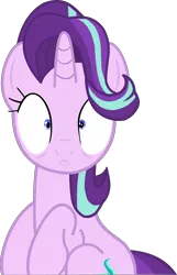 Size: 5000x7757 | Tagged: safe, artist:nicxchy, derpibooru import, starlight glimmer, pony, unicorn, to where and back again, absurd resolution, frightened, i've seen some shit, solo, vector