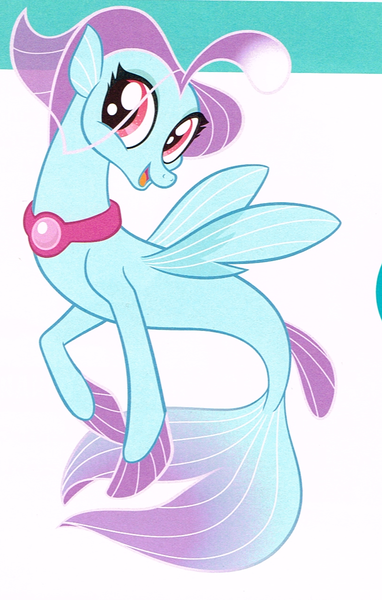 Size: 817x1282 | Tagged: safe, derpibooru import, salina blue, pony, seapony (g4), my little pony: character guide, my little pony: the movie, cropped, female, fins, mare, merchandise, smiling, solo, tail