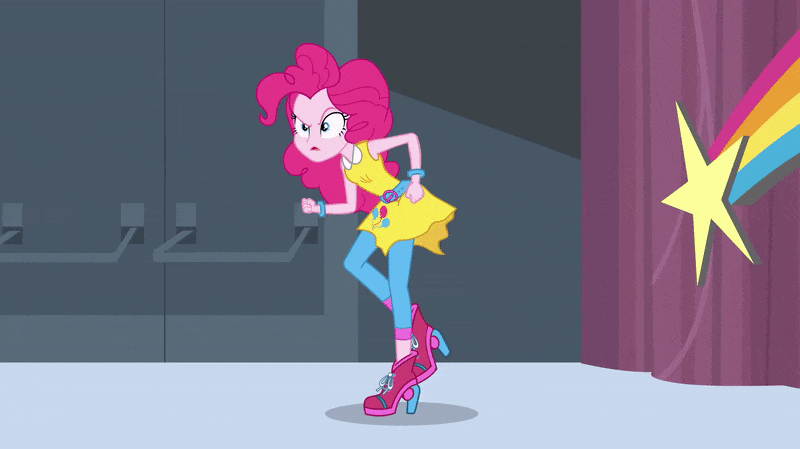 Size: 800x449 | Tagged: safe, derpibooru import, screencap, pinkie pie, dance magic, equestria girls, spoiler:eqg specials, animated, everyday i'm shufflin', gif, loop, shuffle, solo